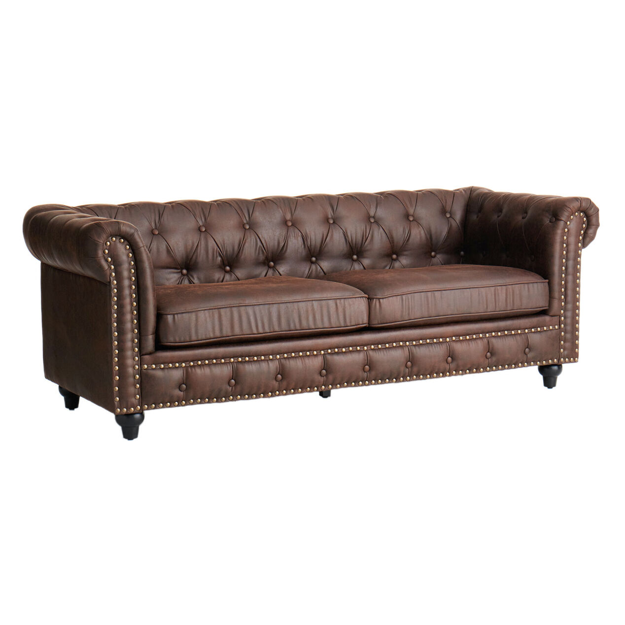 Chesterfield Brown Sofa At Home Chesterfield Brown Sofa At Home